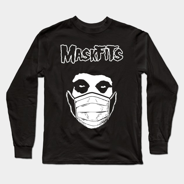 MaskFits Long Sleeve T-Shirt by FAKE NEWZ DESIGNS